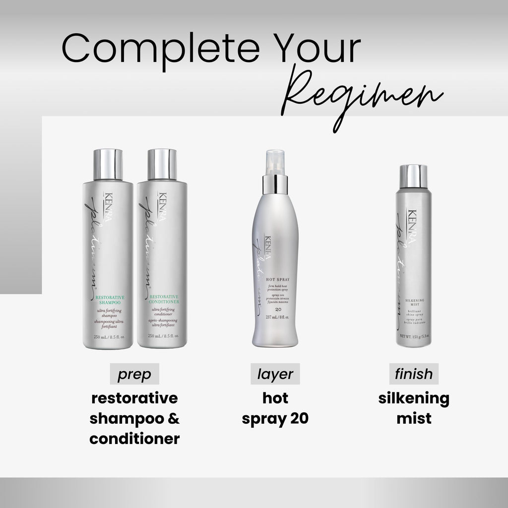 Kenra Platinum Hot Spray 20 | Heat Protection Styler | All Hair Types | Brunettes