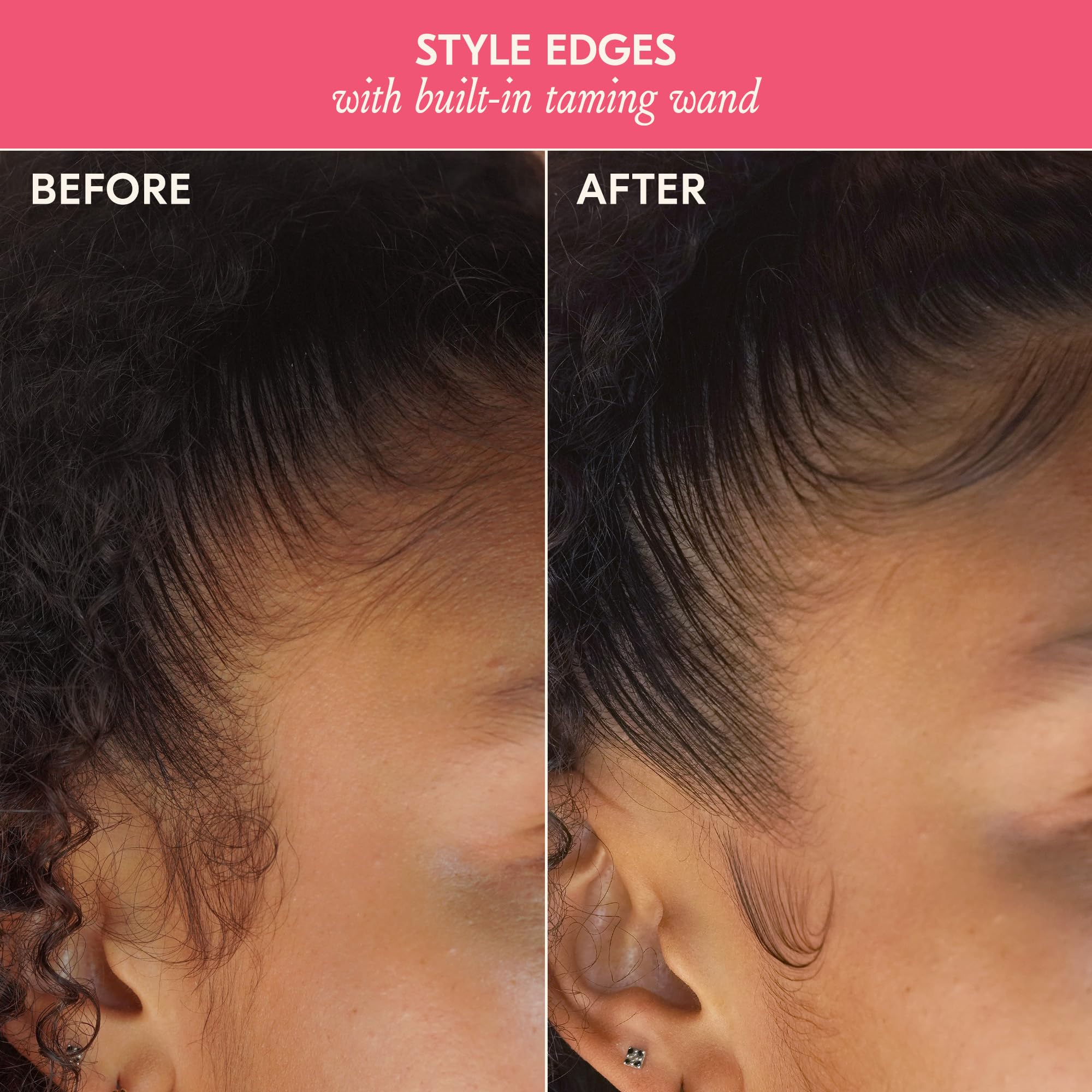 DAE Hair Cactus Fruit 3-In-1 Styling Cream & Taming Wand - Tame Flyaways, Smooth Frizz, Style Edges (0.6 oz.)